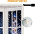 Winter Scenery Window Curtain 2 Panels, 82X84 Inch, Snowflake Christmas Tree Fabric Drapes for Bedroom Living Room
