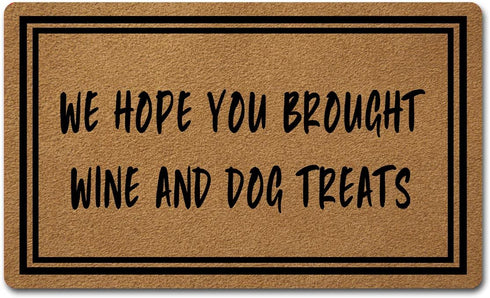 Welcome Mat with Non-Slip Rubber Back - 18" x 30", Funny Doormat for Entrance Way, Personalized Home Decor