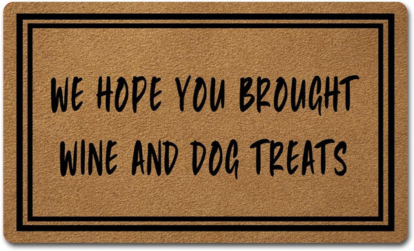 Welcome Mat with Non-Slip Rubber Back - 18" x 30", Funny Doormat for Entrance Way, Personalized Home Decor