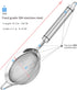 304 Stainless Steel Fine Mesh Strainers for Kitchen, Colander-Skimmer with Handle, Sieve Sifters for Food, Tea, Rice