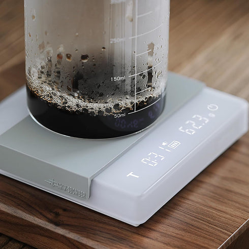 MHW-3BOMEBR 0.1g 0.3-2kg, ES6028W-OS Espresso Scale with Auto Timer, Rechargeable Coffee Scale for Barista, High