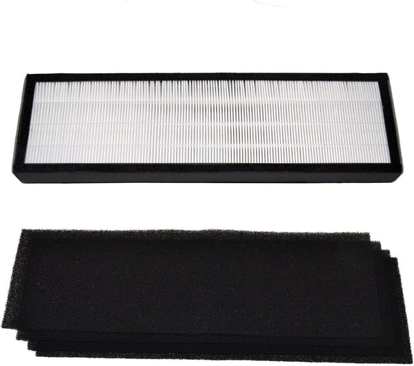 HQRP HEPA Filter B with 4-Pack Carbon Filters, Compatible with GermGuardian AC4800, Oransi Finn