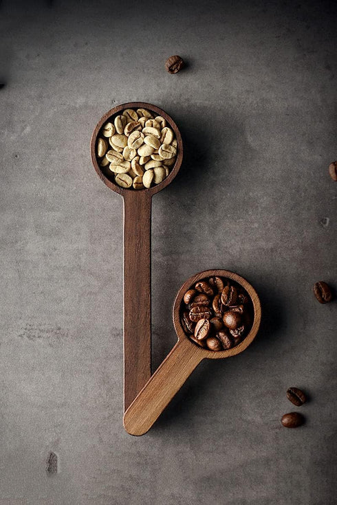 Coffee Spoons, Wooden Tablespoon Scoop, Measuring Spoon for Ground Beans or Tea, Kitchen Tools Utensils, 1 Wooden Tea
