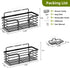 Yougai Shower Caddy, Shower Organizer with Soap Holder and Hooks, Rustproof Shower Shelves, No Drilling Bathroom