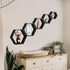 PHOENANCEE Hexagon Floating Shelves, Set of 5 Wall Mounted Wood Honeycomb Storage for Home Room Decor
