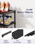 Closet, 27.5" 2 Kitsure Shoe Rack - Non-Woven Shoe Rack Shelf, Shoe Organizer for Entryway, Garage & Corridor
