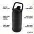 ZULU Goals Vacuum Insulated Large Capacity Stainless Steel Water Bottle | Reusable Jug with Carry Handle