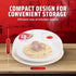 Flexzion 10 Inch Microwave Splatter Cover, BPA-Free, Adjustable Steam Vent, Dishwasher Safe