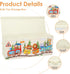 37.712.515.7'' Large Toy Box Chest Organizer with Flip Lid for Kids, Collapsible Oxford Toy Storage Box with Handles