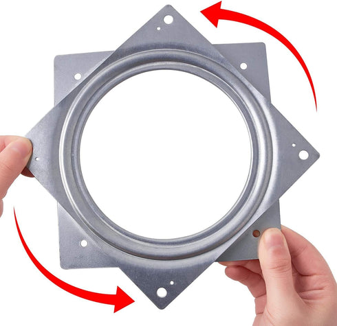 6" Lazy Susan Turntable, 500 LBS Steel Ball Bearing Rotating Tray for Table Cabinet, Low Profile