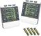 Photect 2 Pieces Digital Dual Kitchen Timer, 3 Channels Count UP/Down Timer with Magnetic Back, Loud Alarm, Large
