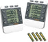 Photect 2 Pieces Digital Dual Kitchen Timer, 3 Channels Count UP/Down Timer with Magnetic Back, Loud Alarm, Large