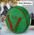 30" Christmas Wreath Storage Container Bag - Heavy Duty Ornament Wreath Container with Reinforced Handle and Double