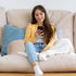 A Nice Night Reading Pillow Bed Wedge Standard Size Backrest with Arms Back Support for Sitting Up in Bed/Couch