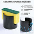 Countertop, 2pcs Ceramic Sponge Holder for Kitchen Sink - Dishwasher Safe Porcelain Dish Sponge Caddy Minimalist