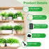3 3000K+6000K 6/12/16H 3 10 Dimmable Head White Halo Angel Ring Ceiling LED Plant Growth Lights for Shelf, Full