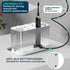 Countertop 6 Bathroom Organizer with Front Ledge for Phone, Detachable Kids Toothbrush Holders with Cord Slots and Ring