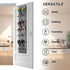 Over The Door Shoe Organizer, 14 Large Mesh Pockets Hanging Shoe Rack for Closet, Gray, 2-Pack