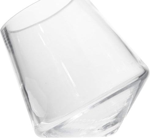 Bloomingville Clear Glass Decorative Vase with Angled Base