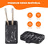 INIUNIK Set, Toothbrush Holder and Soap Dish Resin Toothbrush Cup Bathroom Cup Tumbler Marble Design, Self Draining Bar