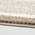 MILVOWOC Luxury Chenille Shaggy Bath Mats, Non-Skid Soft Rugs for Bathroom, Machine Wash/Dry, Khaki/White (17x24 Inch)