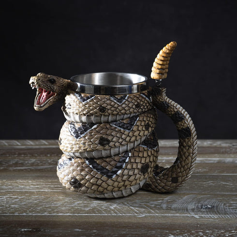 SUMMIT 16 oz COLLECTION Rattlesnake Coffee Mug Cup fl Diamondback Rattler Beer Tankard