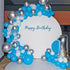 134Pcs 5 10 12 18 Inch Light Blue Balloons Different Sizes Light Blue Balloon Garland Arch Kit, Blue Latex Balloons