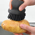 2Pack Dish Scrub Brush, Palm Brush Dish Scrubber with Ergonomic Grip, Kitchen Scrub Brushes for Cleaning for Pans