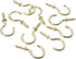 Aylifu 100 Pieces Ceiling Screw Hooks, 3/4 Inch Cup Hooks for Hanging Plants, Gold Screw-in Hooks