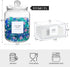 Glass Jars and Dryer Sheet Holder Set, Dispenser with Lids and Labels for Laundry Room Organization, Airtight Half
