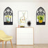 2 3) OYEFLY Pcs Gothic Sconces Wall Decor,Black Goth Decor Arched Church Wall (Style