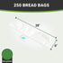 Restaurantware 28 Inch x 6 Inch Bread Bags, 250 Micro Perforated Clear Plastic Baguette Bags with Wicket Dispenser