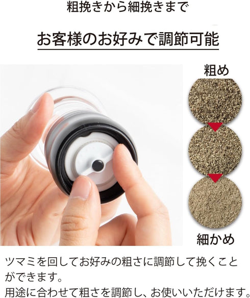 CM-15NBK-FP 3.4 oz (90 ml), Kyocera Mill, fl Ceramic, Salt & Pepper, Crystal Salt, Rock Salt, Pepper, Spices, Japanese