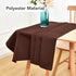 36x36 inch, NEWISHER Chocolate Square Tablecloth Heavy Duty Polyester Fabric Table Cloth, Washable Solid Reusable Table