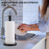 JOGREFUL Paper Towel Holder Stand for Kitchen, One-Handed Tear, Non-Slip Weighted Base, Black