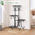 4Tier 4 INGIORDAR Plant Stand Indoor Outdoor Shelf Metal Holder Pot Rack Multiple Plants Stand Tall Flower Shelf Corner