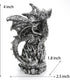 3 Pack Dragon Statue Collectible Figurines Decor-Fantasy Gothic Beast - Dragons Lover,Bedroom/Bookshelf/Desk