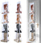 16 Large Clear Pockets Fabric Dual Sided Hanging Shoe Rack for Closet, Rotating Hanger Boot Organizer for Men's and