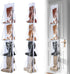 16 Large Clear Pockets Fabric Dual Sided Hanging Shoe Rack for Closet, Rotating Hanger Boot Organizer for Men's and