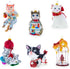 Playful Cat Blown Glass Christmas Ornament Entangled with Yarn Ball