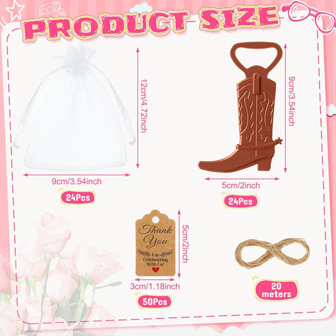 99 Set Meanplan Pcs Cowboy Boot Bottle Opener Cowgirl Western Derby Wedding Party Favor Includes Cowboy Beer Bottle