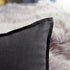 Jeanerlor 26"x26" Decorative Cotton Linen Couch Throw Pillow Case, Dark Grey Euro Sham for Wedding Gift