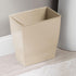 iDesign Small Bathroom Trash Can, Brown, Ideal for Office or Primary and Guest Bathroom, Made in USA