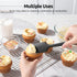 U-Taste Silicone Spatula Set, Heat Resistant to 600 Degrees Fahrenheit (Black)