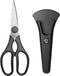 Linoroso Kitchen Shears Heavy Duty with Magnetic Holder, Dishwasher Safe All Purpose Scissors Made with Japanese Steel