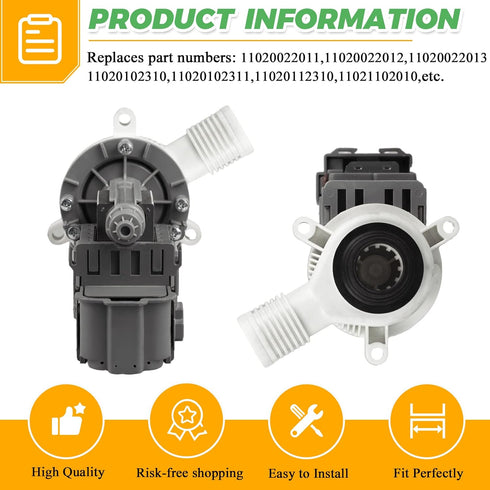 ?2024 Updated?W10276397 Washer Drain Pump by Techecook, Fits Kenmore, Whirlpool, Maytag Washing Machines