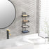 4 304 4 Moforoco Tier Soap Bar Holder for Shower, No Drilling, Stainless Steel, Wall Mounted Soap Holder with Hooks