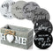 Queekay Coasters Set of 6 House Warming Gifts New Home Wooden Farmhouse