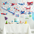 Faccito 30 Pieces Airplane Hanging Swirls Decoration Airplane Party Supplies Plane Foil Swirls Whirls Ceiling Whirls