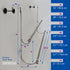 Insieme Extra Wide Over The Door Towel Rack - Two Tier Towel Hanger for 36 inch Door or Shower Wall